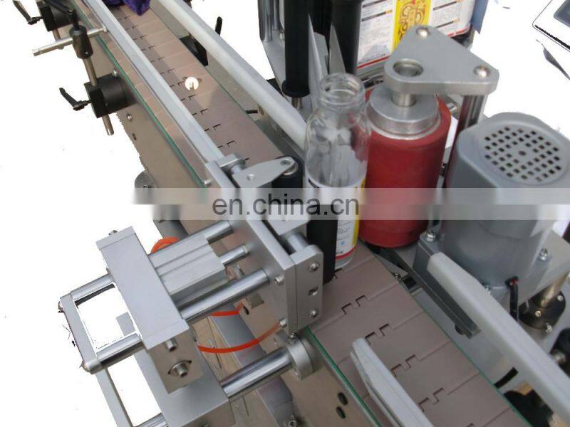 ISO standard automatic round bottle sticker labeling machine servo motor with fixed-position function