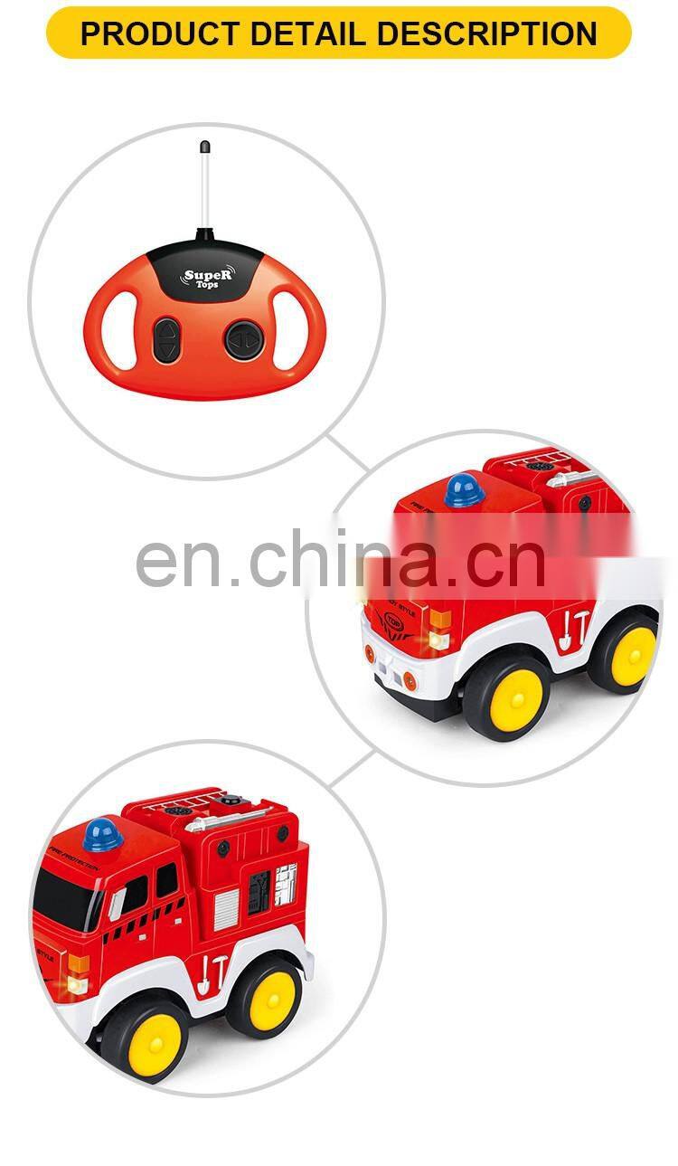 New product 4 channel remote control cartoon car with music & light for kids