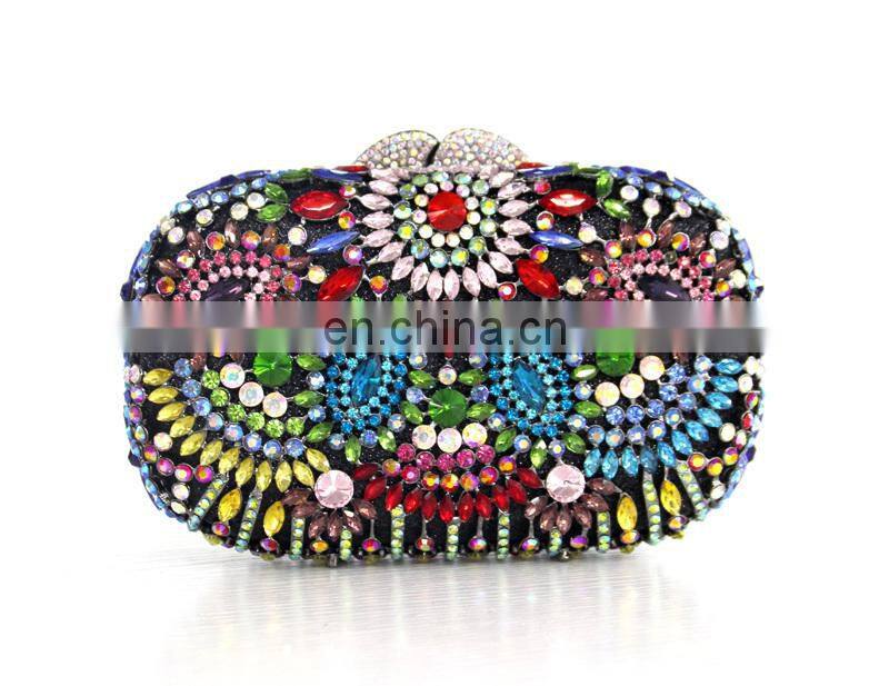 Bling handmade evening clutch bag cystal rhinestone clutch stonning bag