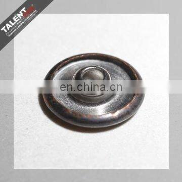custom denim alloy rivet button with brand name logo