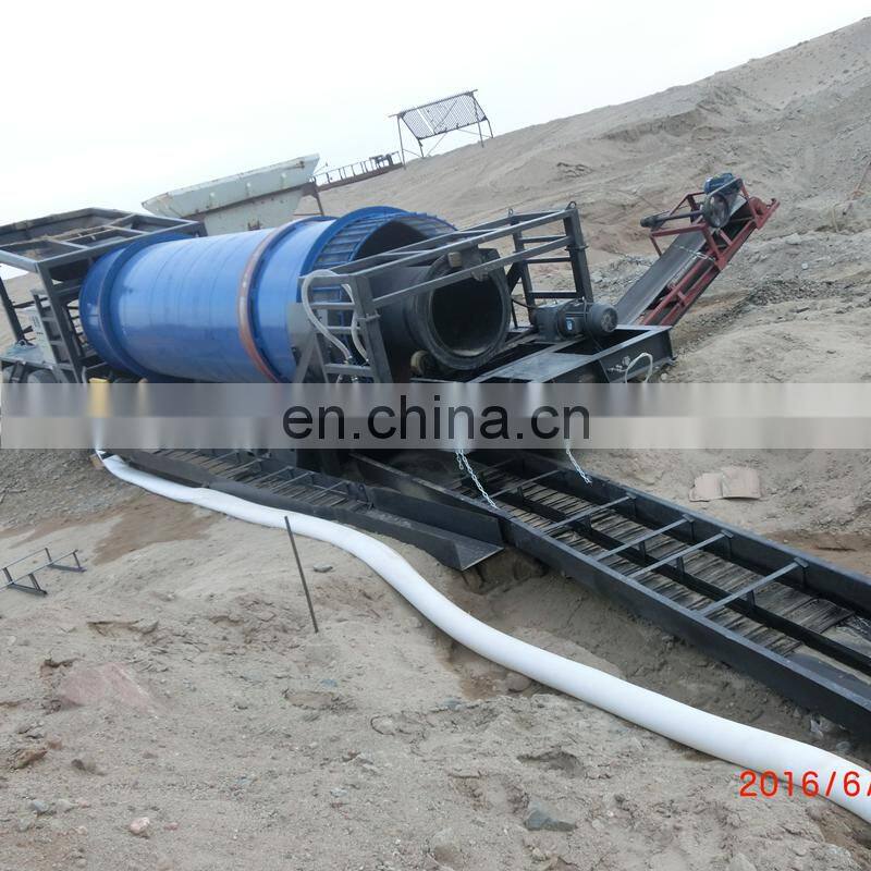 Large gold trommel reverse helix vs highbanker