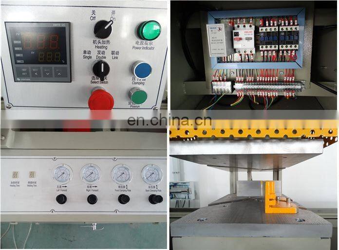 Upvc window welding machine double head welding