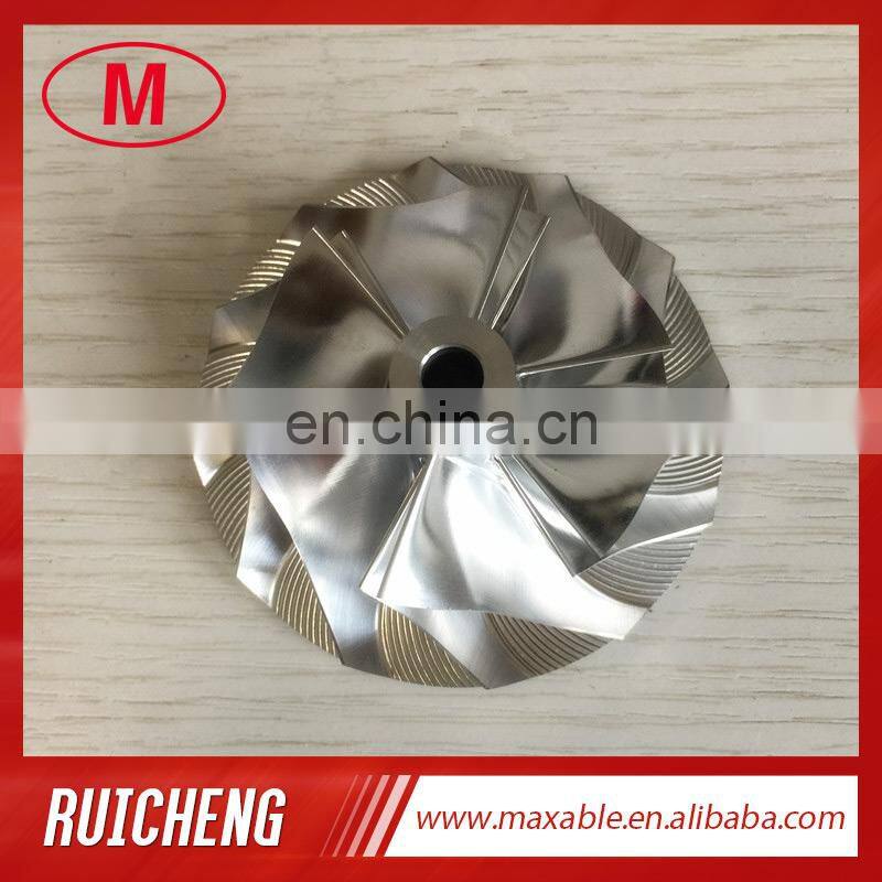 TE06H 16M 49185-40700 49185-01041 48.04/68.01mm 6+6 blades Turbo Billet/aluminum 2618/milling compressor wheel for 49179-02250