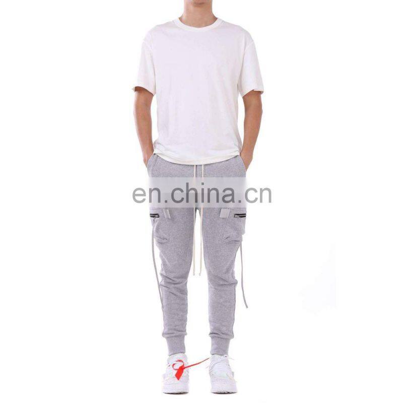 DiZNEW Customized Wholesale Cargo Joggers 100% Cotton Sweatpants With Pockets