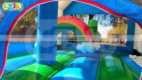 unicorn commercial combo trampoline bouncer jumper inflatable bouncing castle bounce house with unicorn for castle