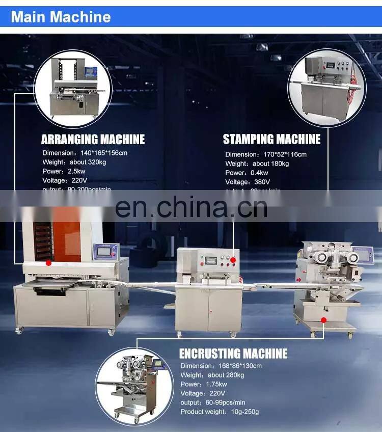Good quality Automatic Mooncake Encrusting Machine / Maamoul Forming Line