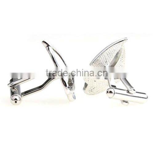 Men Sailing Captain Ship Boat Cufflinks Metal Blue Ocean Cuff Links Silver Hot