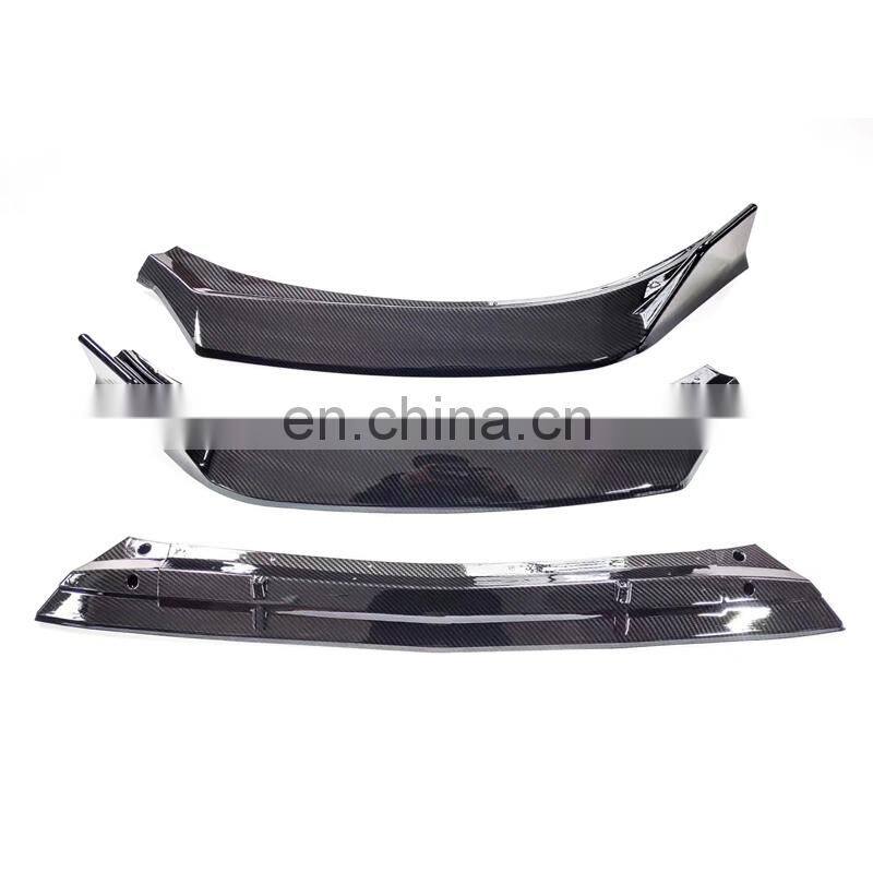 For 2018 Vios Yaris Front bumper front lip Tail Trunk Rear Wing Spoiler Lip rear diffuser 3PCS