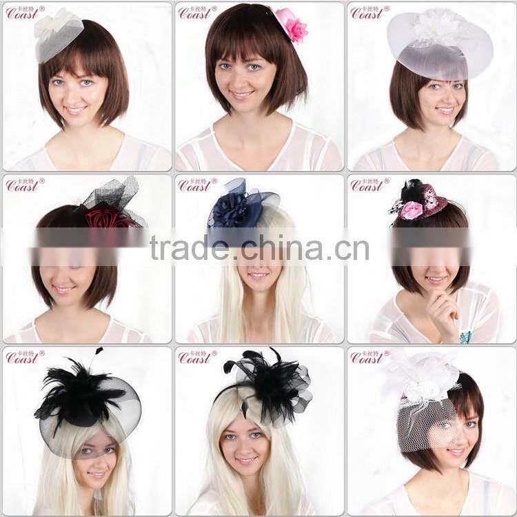 ladies fancy white decorative fashion hair net clip