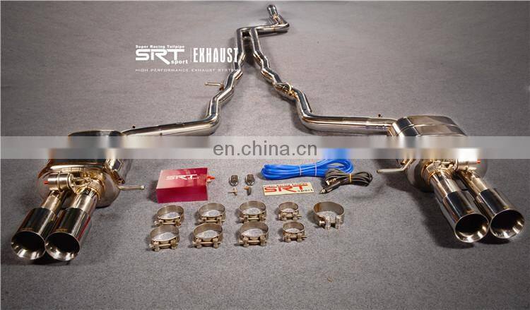 electric exhaust valve for bmw 6 series exhaust system catback with quad double tip