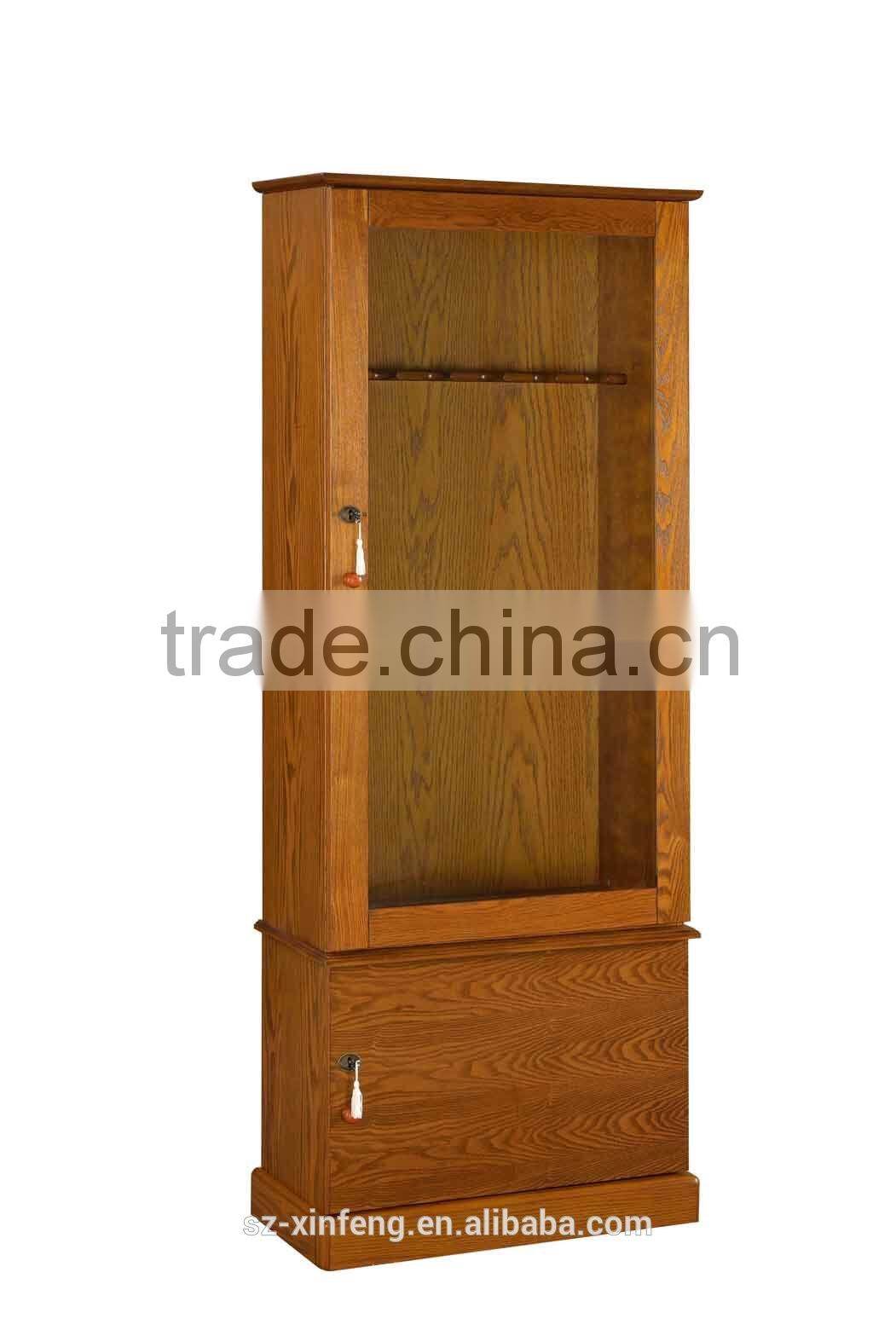 6 Gun OAK Finish Cabinet