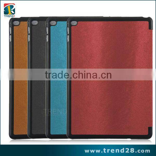 wholesales portable folding leather case for ipad Air2 tablet