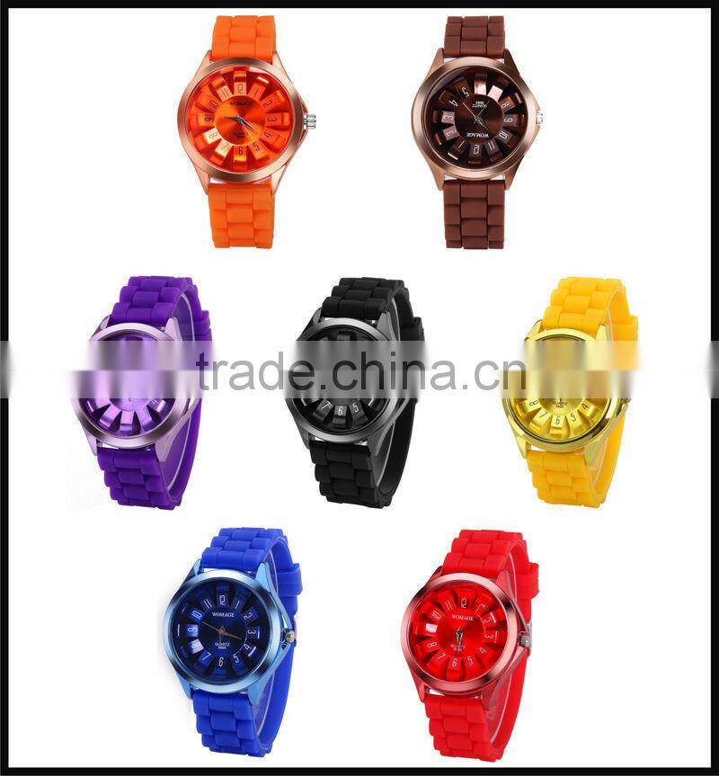 hot fancy high waterproof watch fashion TM silicone geneva watch