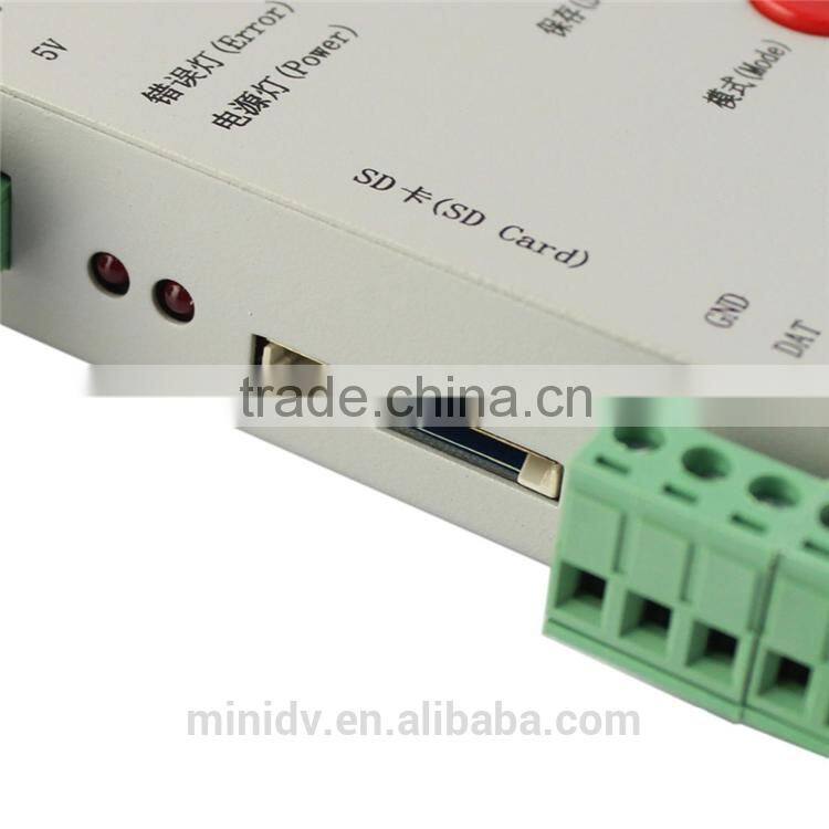 SD Card Recognizable DIY Color Changing Mode T-1000S Programmable LED Strip Controller Especially for Dream-color Changing Strip
