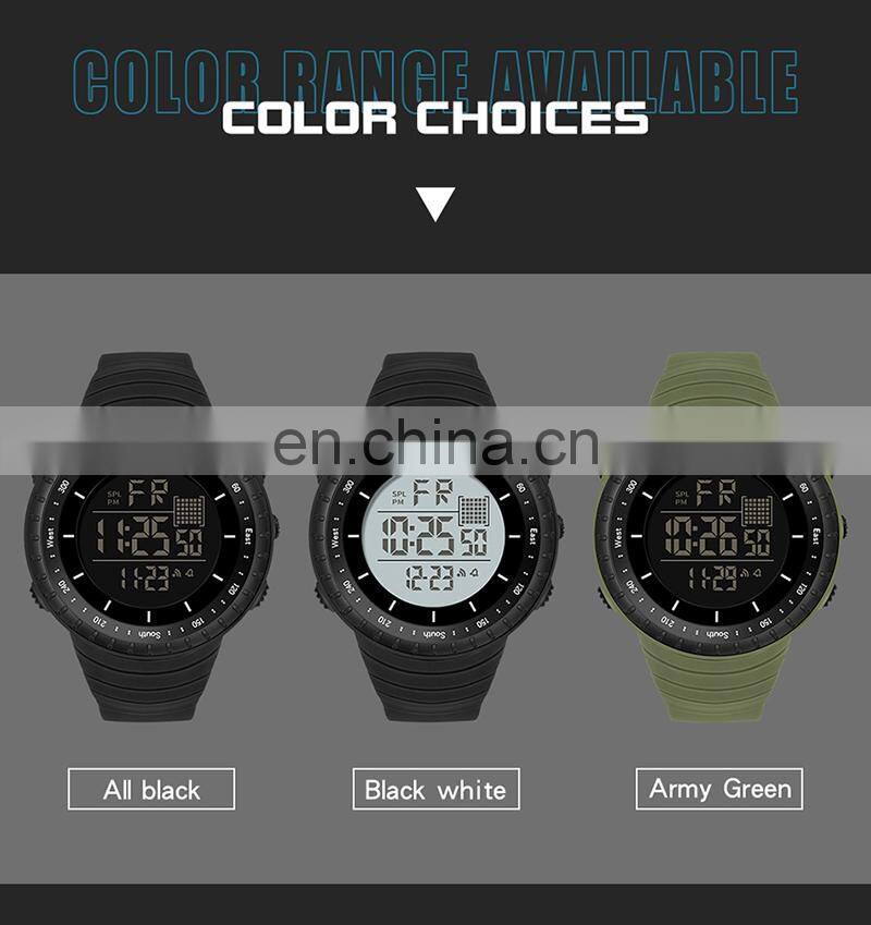 Sanda 6071 Outdoor Sports Watches Digital Male Chronograph Water Resistant Clock Watch Men