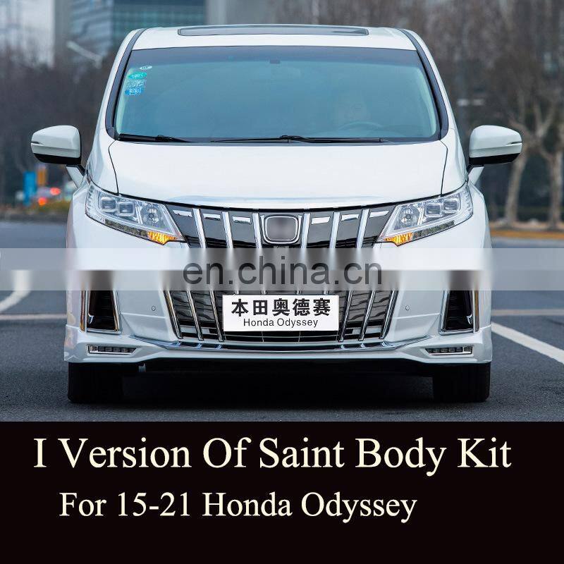Runde High Quality Front Bumper Grille Body Kit For Honda Odyssey 15-20 Upgrade To Spider Man/Saint Fighter/Flying Wing