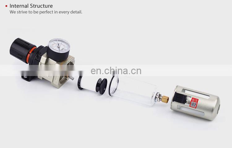 SNS pneumatic AW Series air source treatment unit air filter pressure regulator with gauge