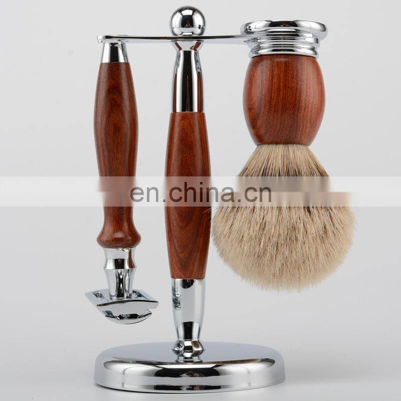 Wet Shaving Beard Safety Razor Stand Set