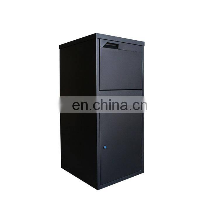metal wood grain custom colour standing parcel drop box