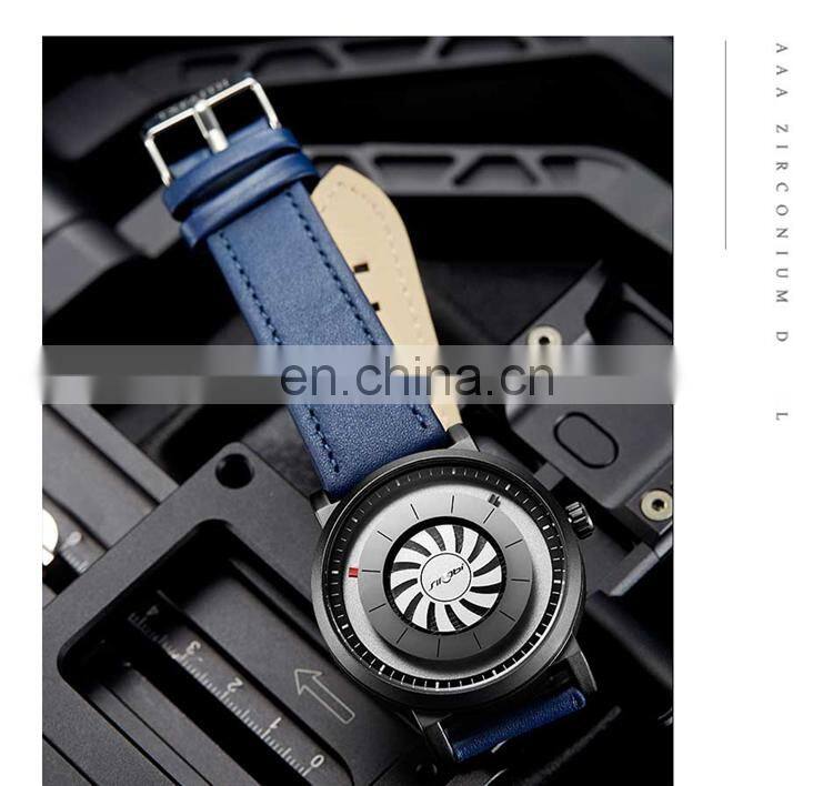 SINOBI China New Arrival Genuine Leather Belt Watch Rotating Dial Watches Professional Manufacturer OEM Watch