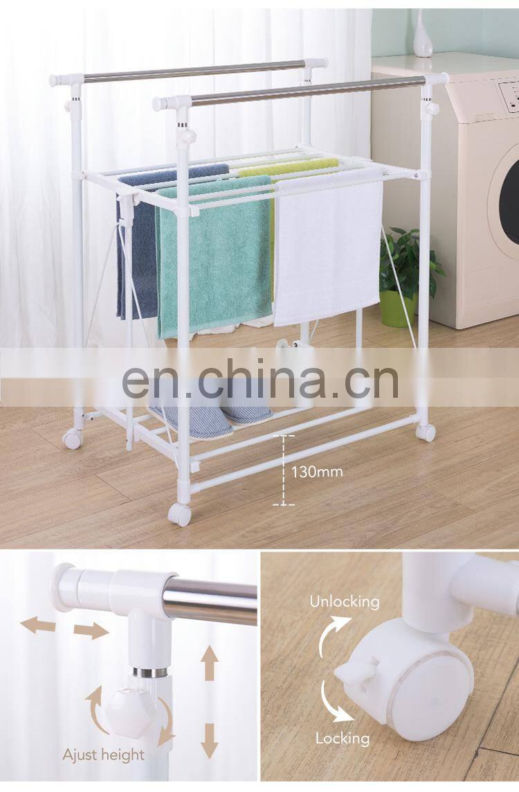 2 tier and 4 foot coat rack cabinet