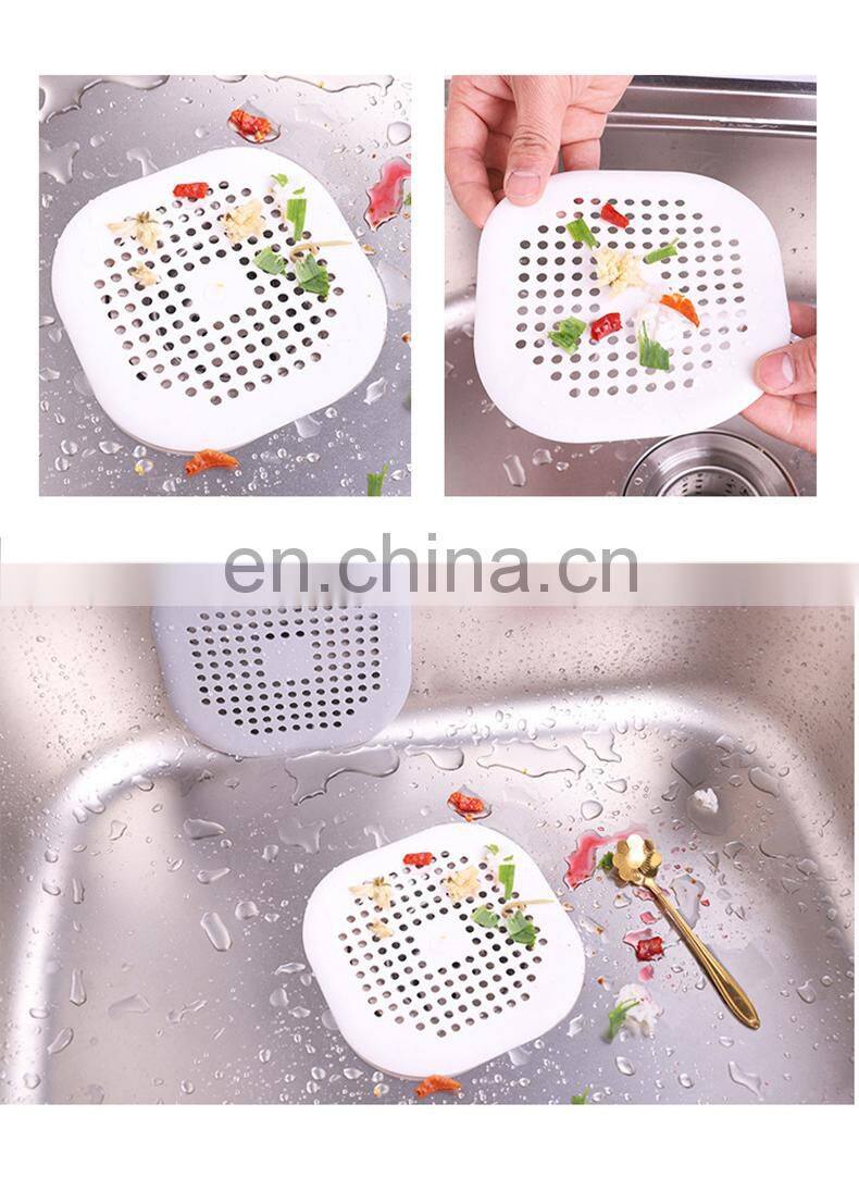 Hair Filter Sink Anti-blocking Strainer Bathtub Shower Floor Drain Stopper Silicone Kitchen Deodorant Plug Bathroom Accessories