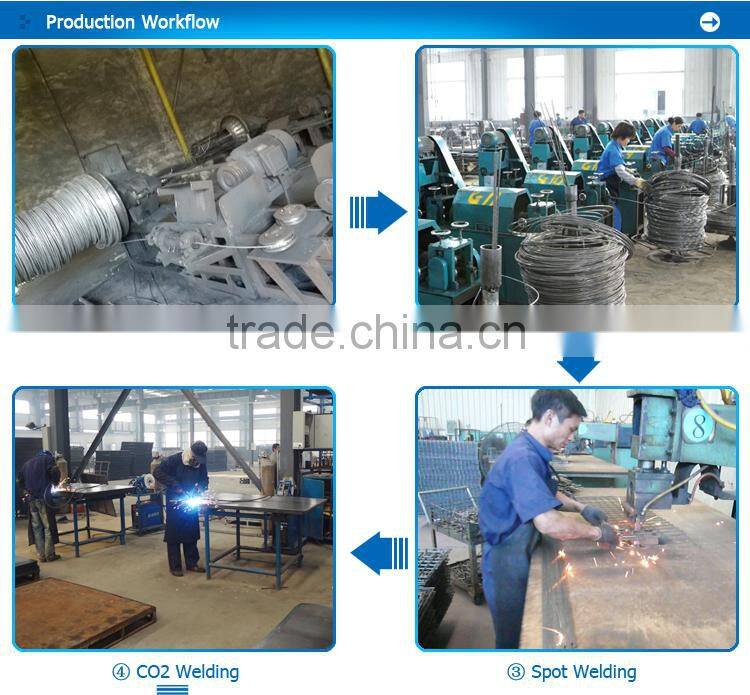 Warehouse fold stack galvanized zinc wire basket