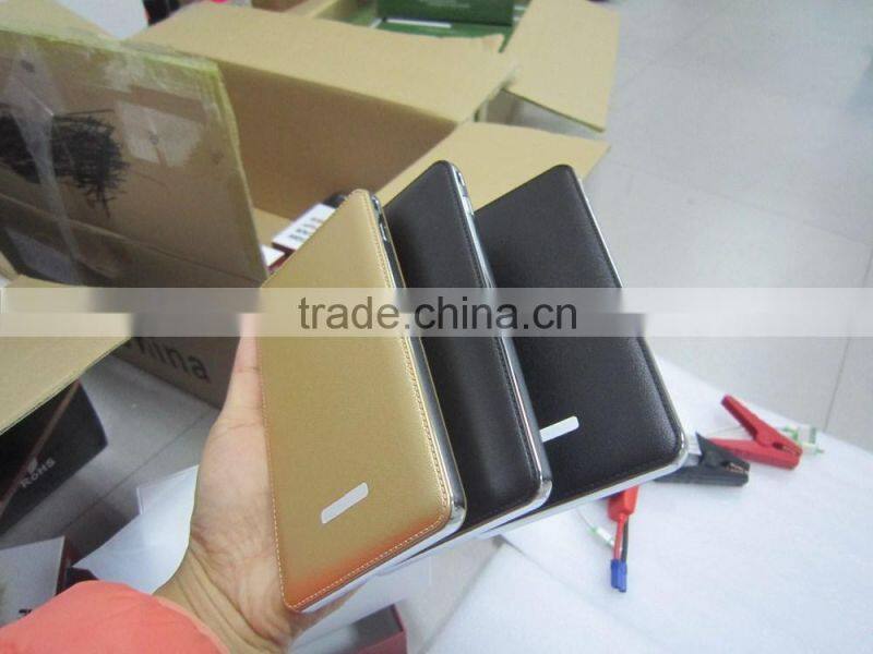 Thin Car Emergency Power bank, battery charger 8000mAh slim Mini Jump Starter 12v car jump start Power Bank