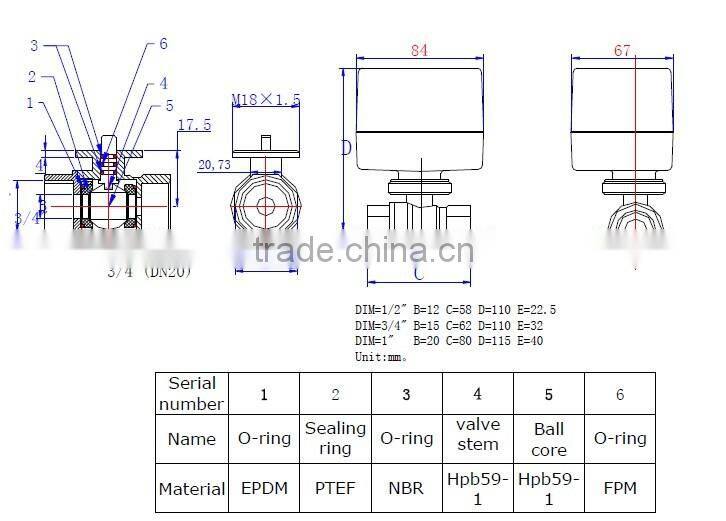 HVAC Central Air Conditioning Motorized Automatic Control Valve
