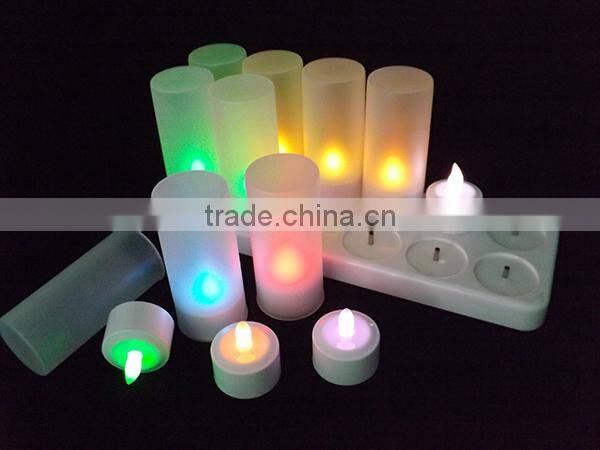 Remote control multi-colored tealight in holders