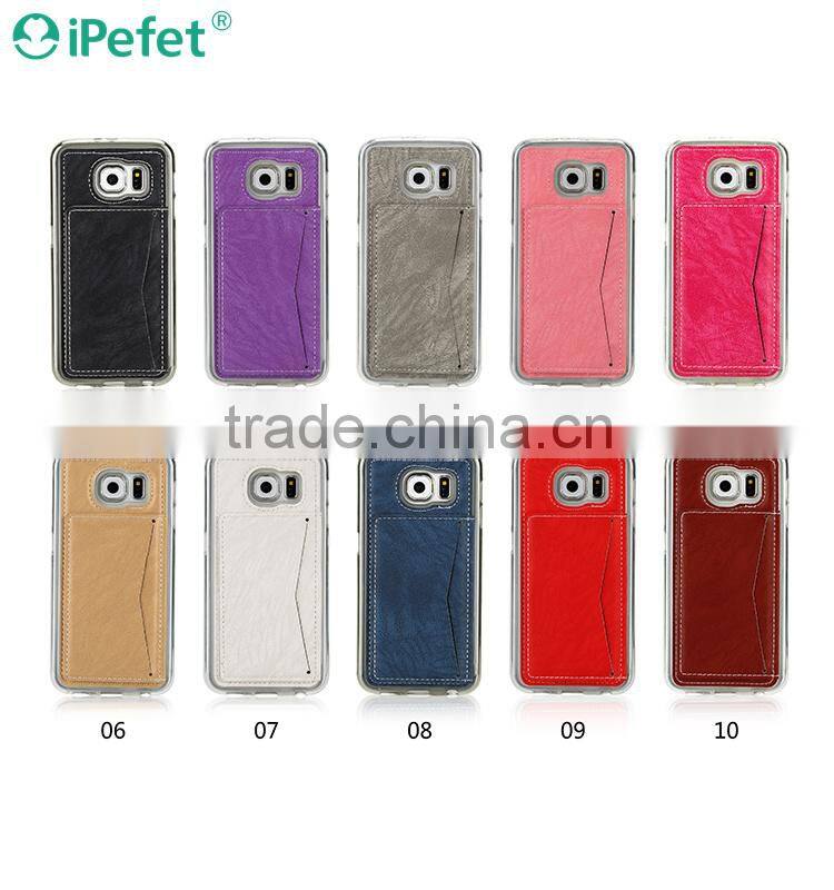 Luxury PU Leather Card Holder Wallet Stand Back Cover Case For iPhone 6/6S 4.7