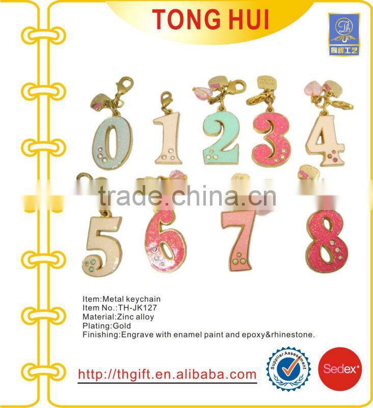 Car Tire brand pendant metal keyrings w/split ring