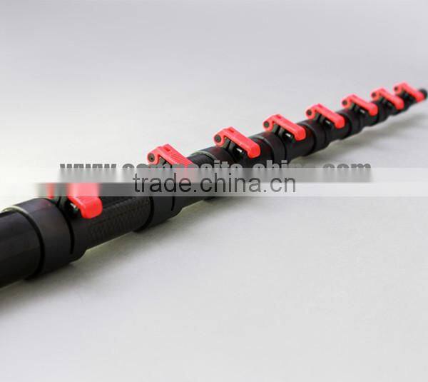 38 ft Window Cleaning Carbon Fiber Telescopic Pole With Euro Thread Tip