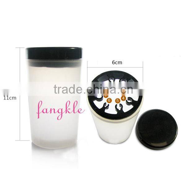 Plastic nail brush clean cup