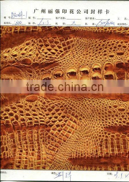 china 2013 crocodile pattern heat transfer film for textile