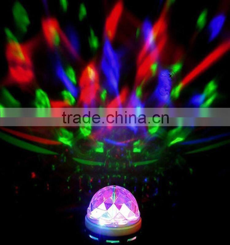 Rotating Disco Ball 360 Degree LED Disco Stage Light home Party Bulb and Disco Lighting with Star Shower Effects