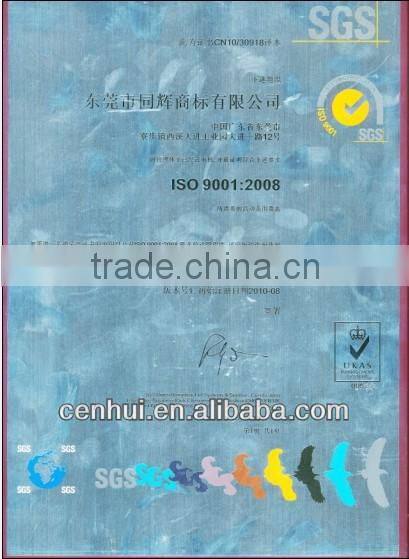 high quality, accurate functional adhensive sticker