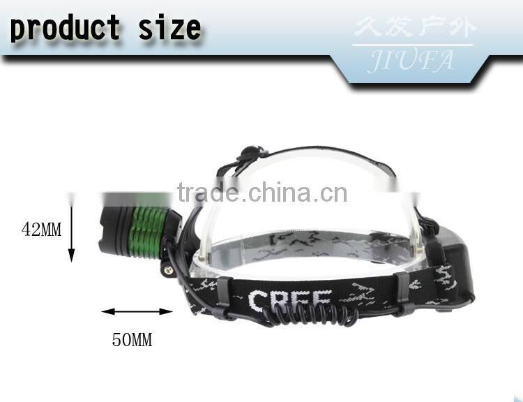 JF Rotate the zoom T6 headlights glare outdoor flashlight