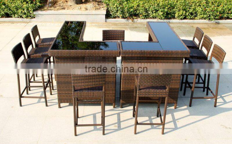 Home Bar Furniture / Outdoor Bar Table / Seaside Wicker Bar Stool