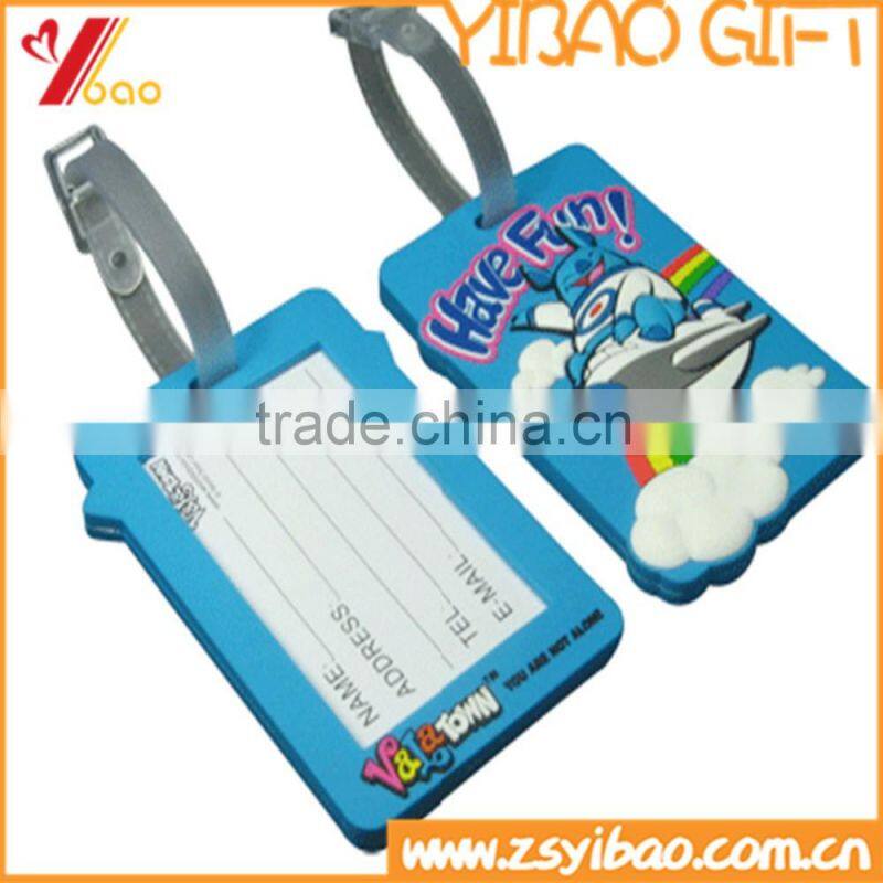 Custom luggage tag soft pvc luggage tag wholesale, name tag for travel