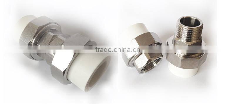 PPR union fittings male coupler,hydraulic quick coupler