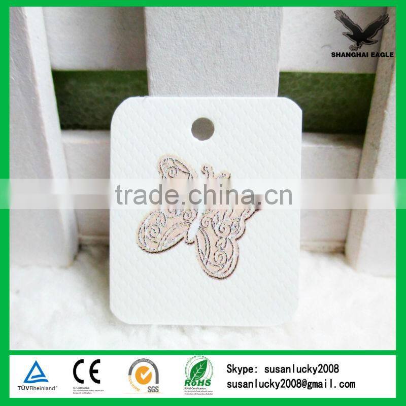 China jeans hang hard plastic tag printed paper hang tags, garment hang tags