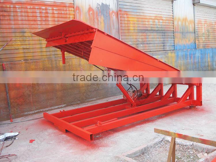 hydraulic fixed dock leveler truck loading unloading equipment 3t-12t bearing capacity