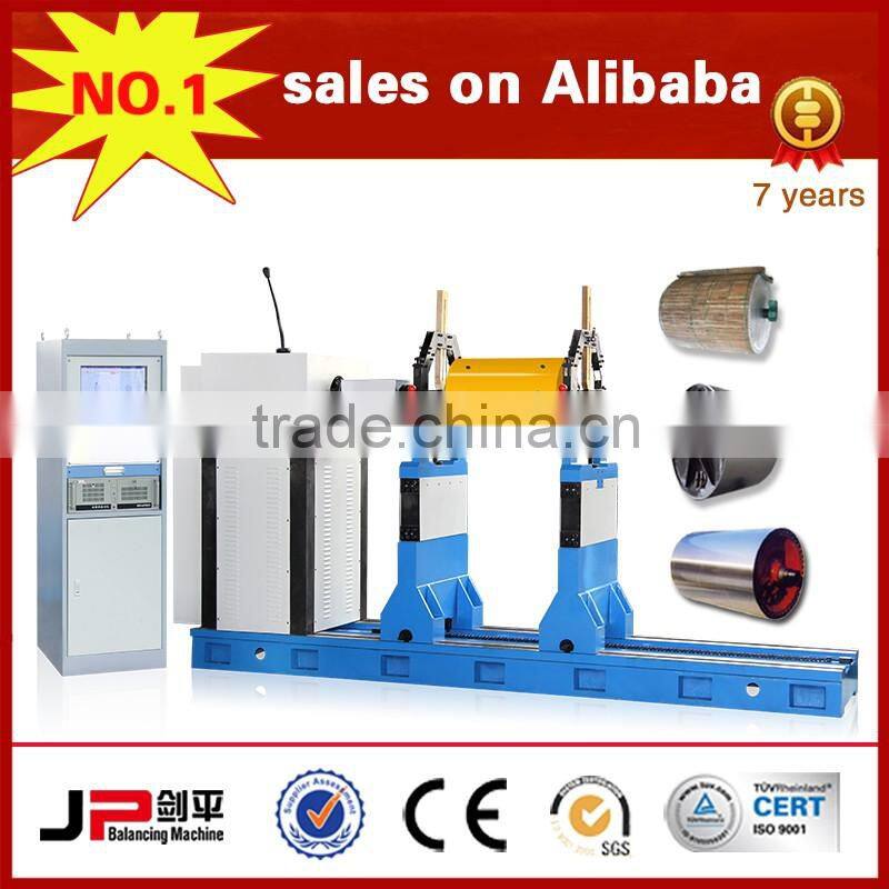 Balancing machine for centrifuge fan