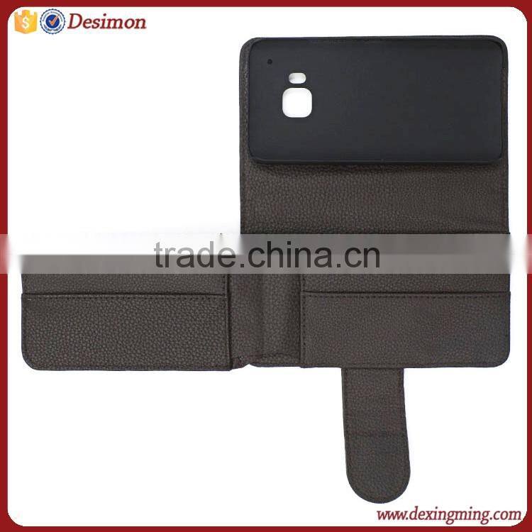 Hot sales flip wallet leather case cover for HTC One M9 phone case
