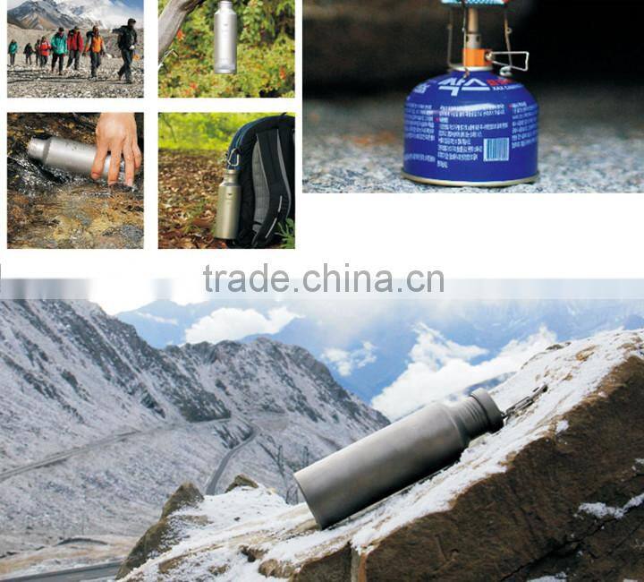 Custom Outdoor Titanium Sports Drinking Water Bottle For Camping