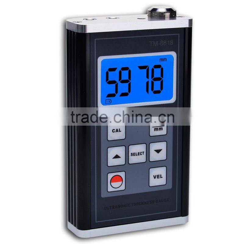Digital Gauge TM8818 Velocity LSI Non Metal 0.9~400mm Ultrasonic Thickness Meter