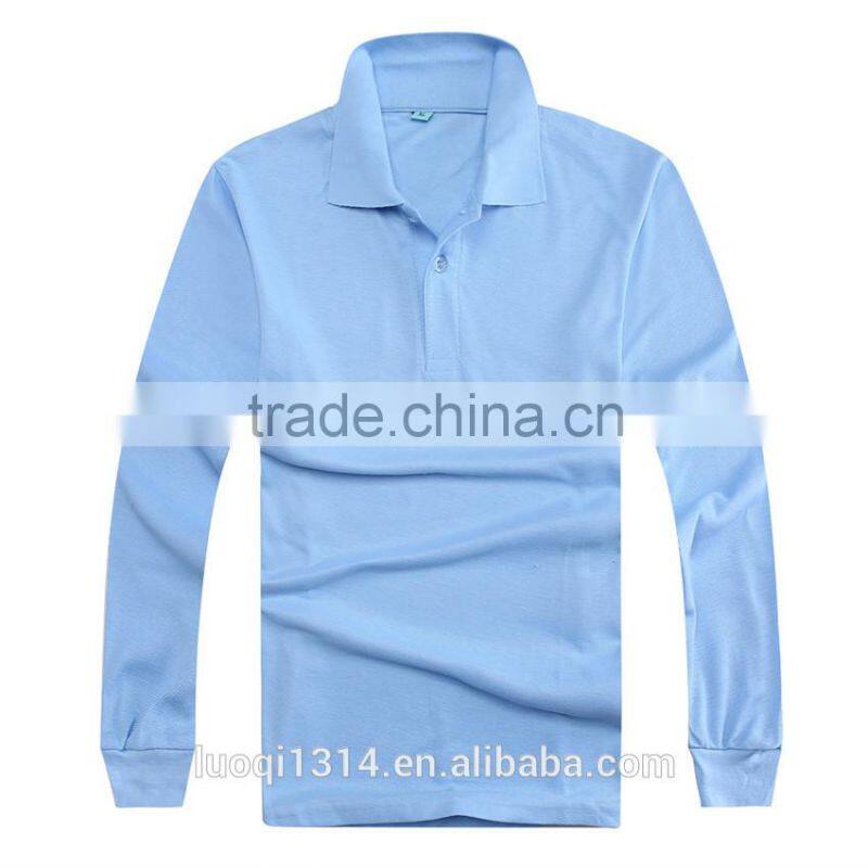 Cheap New Fashion Men's Sweater Casual Polo Shirt, Blank Custom Polo Tshirt, Long Sleeve Polo