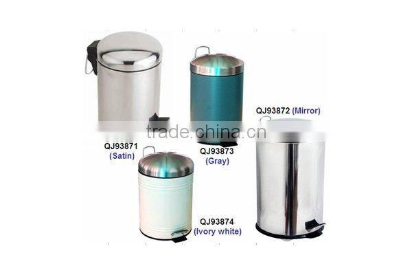 stainless steel pedal waste bin