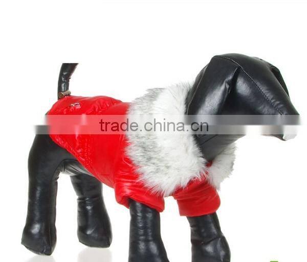 Adorable Hot Red Cotton Fleece Pet Clothes for dogs